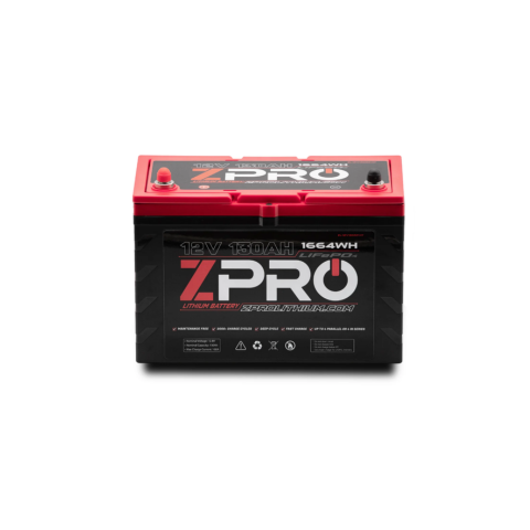 ZPRO 12V 130AH Starting/Cranking Lithium Battery