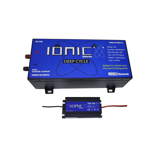 Ionic Lithium 16V 52Ah Electronics Battery w/ Charger