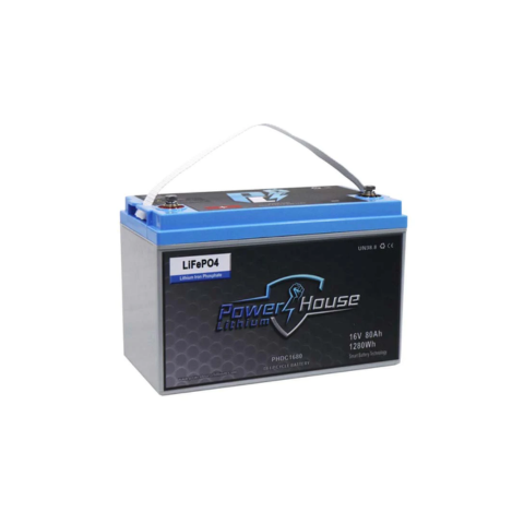 Powerhouse Lithium 16V 80AH Deep Cycle Battery