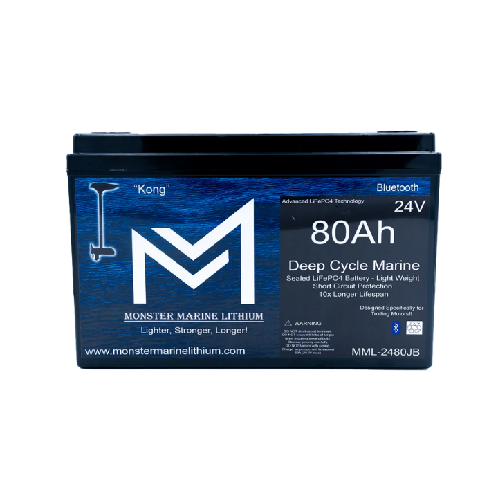 Monster Marine 24V 80Ah Bluetooth Lithium Battery