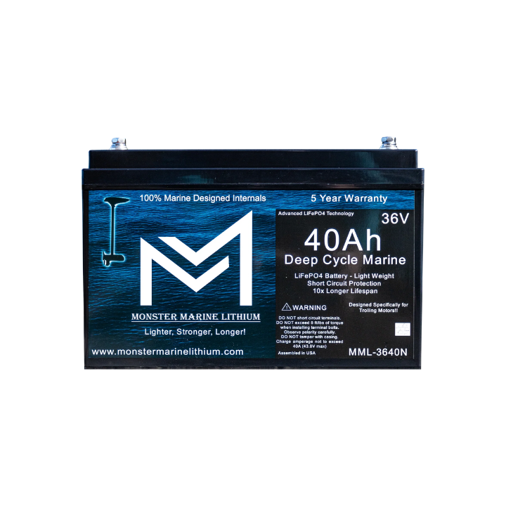 Monster Marine 36V 40AH Bluetooth Lithium Battery