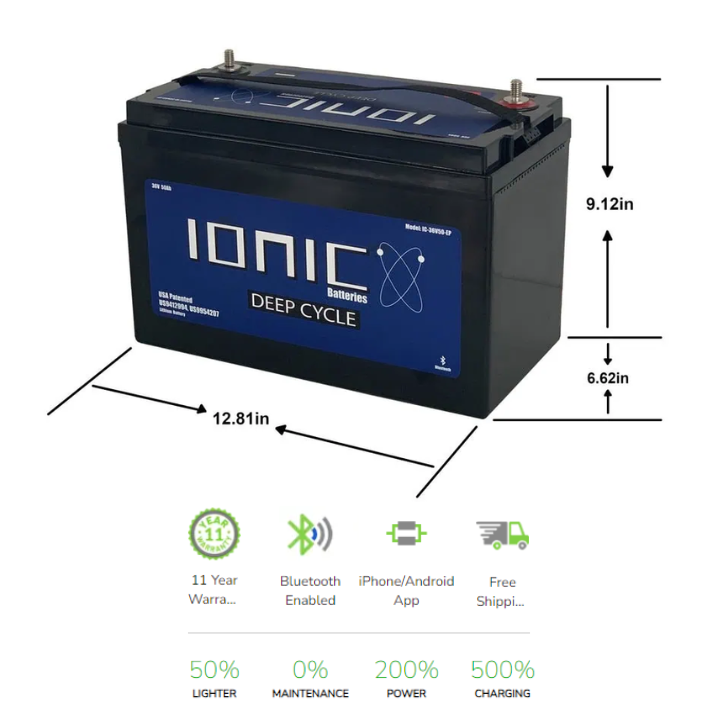 Ionic Lithium 36v 50ah Battery